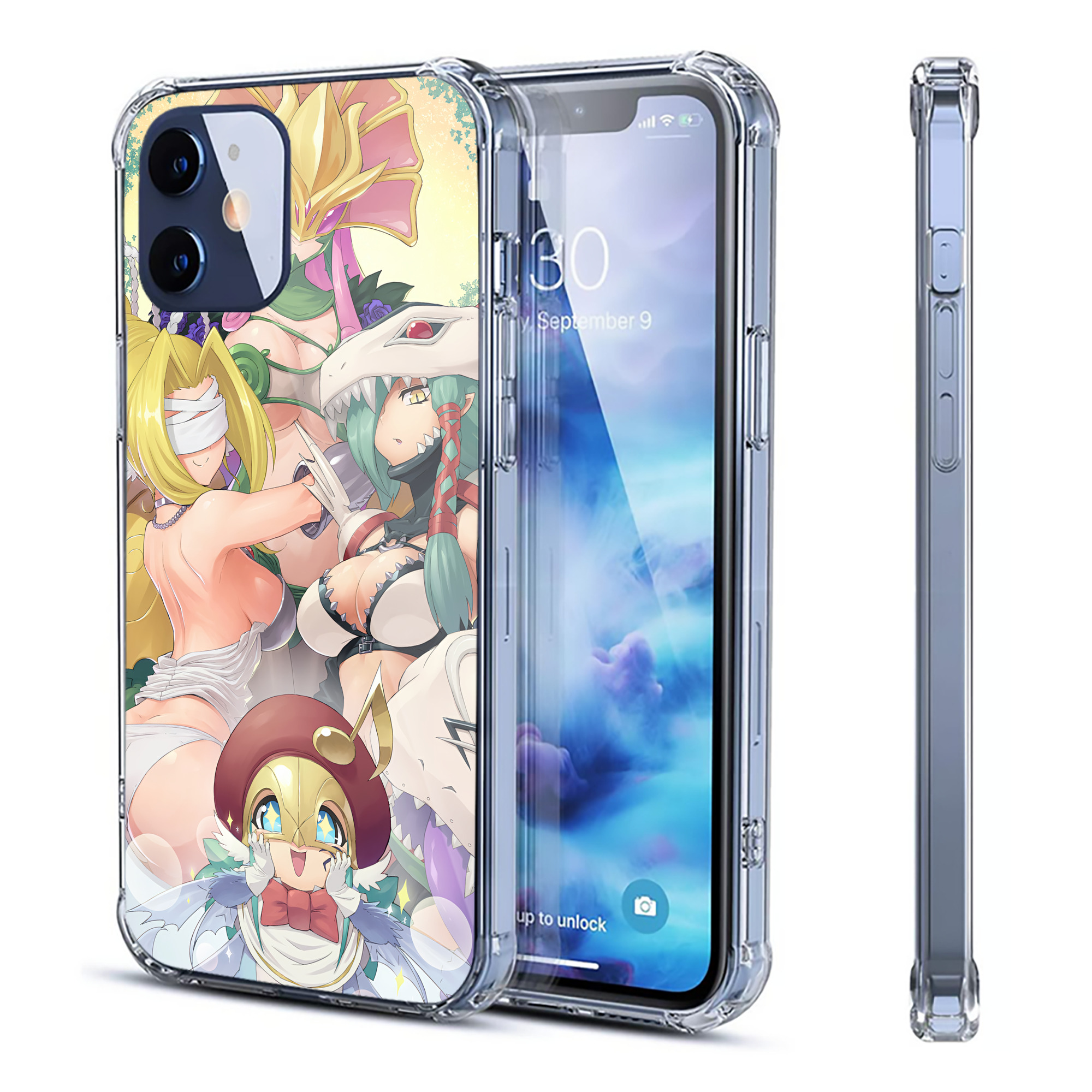 （画像用） Digimon デジタルモンスター/デジモン 【iPhone 12シリーズ対応】透明スマホケース（クリアソフトケース）